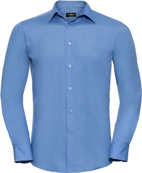 Popeline Hemd langarm 924M – Russell Athletic in Corporate Blue