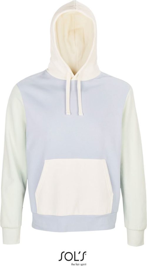 Unisex Bio Kapuzen Sweater Collins – SOL'S in Creamy Blue