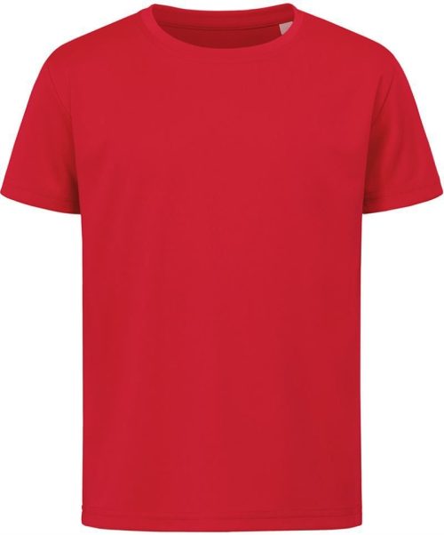 Kinder Interlock Sport T-Shirt Sports-T Kids – Stedman in Crimson Red