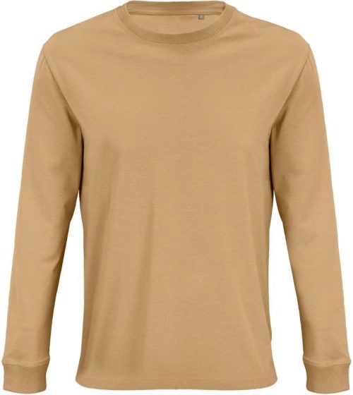 Bio T-Shirt langarm Pioneer LSL – SOL'S in Dark Beige