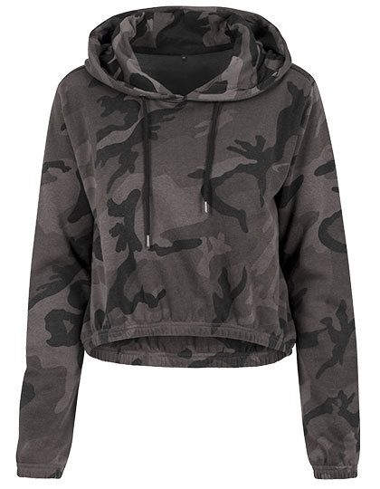 Ladies Camo Cropped Hoody – Build Your Brand in Dark Camo