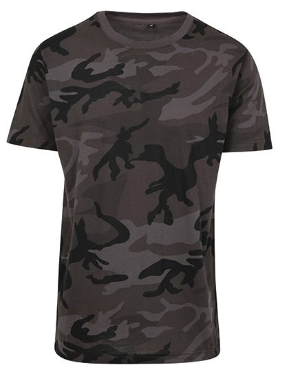 Camo Round Neck Tee – Build Your Brand in Dark Camo