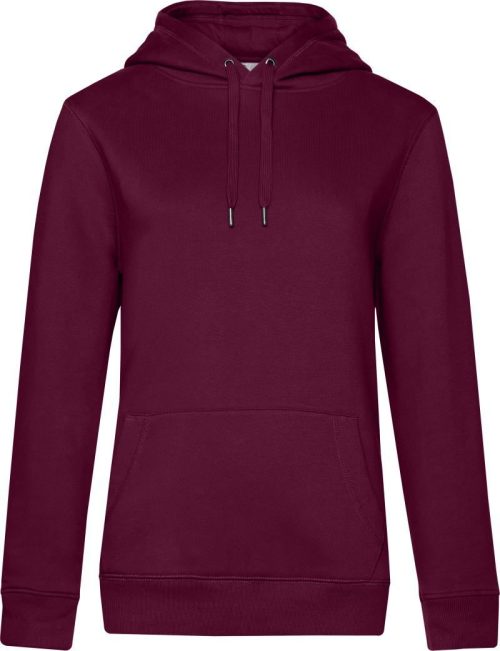 Damen Kapuzen Sweater QUEEN Hooded_° – B&C in Dark Cherry