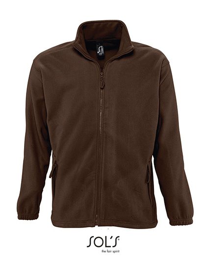 Fleecejacket North – SOL´S in Dark Chocolate