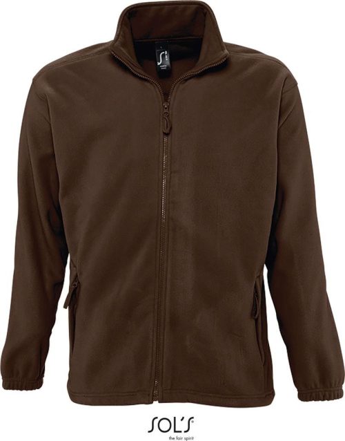 Fleece Jacke North – SOL'S in Dark Chocolate