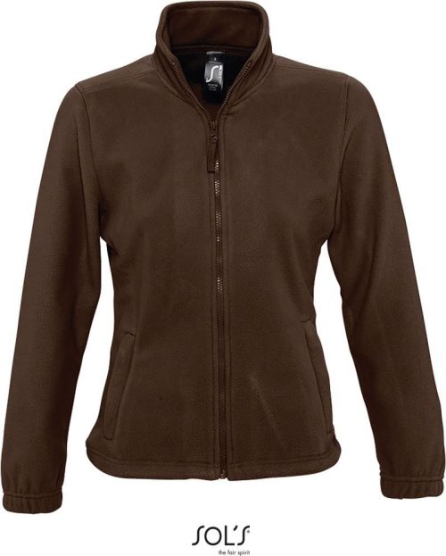 Damen Fleece Jacke North Women – SOL'S in Dark Chocolate