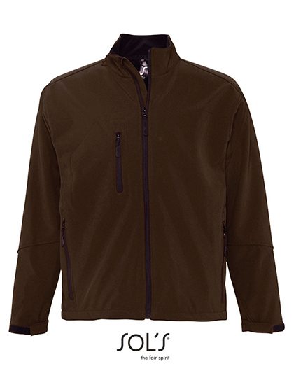 Men´s Softshell Jacket Relax – SOL´S in Dark Chocolate