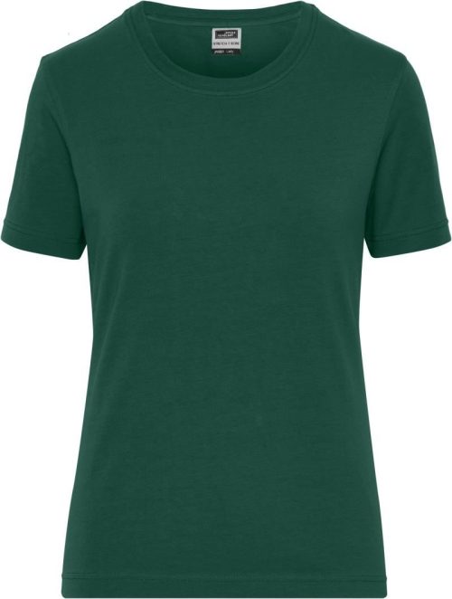 Damen Bio Workwear Stretch T-Shirt - Solid JN 1801 – Daiber in Dark Green