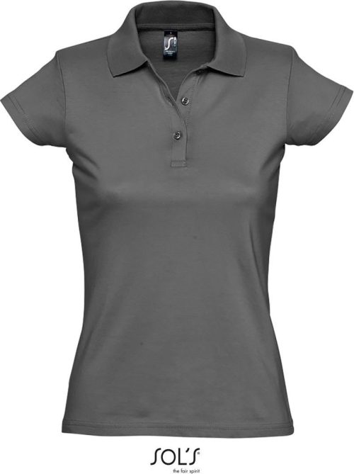 Damen Jersey Polo Prescott Women – SOL'S in Dark Grey