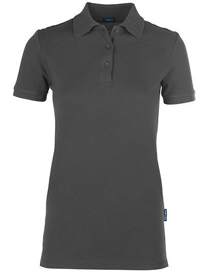 Women´s Luxury Stretch Polo – HRM in Dark Grey