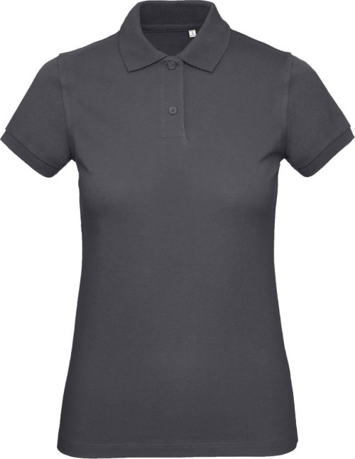 Damen Bio Piqué Polo Inspire Polo /women_° – B&C in Dark Grey