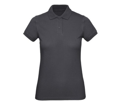 Ladies' organic polo shirt PW440 – B&C in Dark Grey