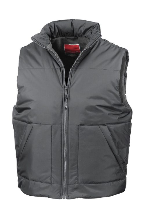 Fleeced Lined Bodywarmer – Result in Dark Grey
