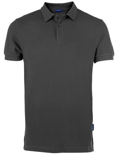 Men´s Luxury Polo – HRM in Dark Grey