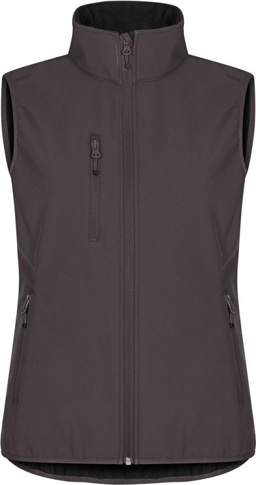 Damen 3-Lagen Softshell Bodywarmer Classic Softshell Vest W – Clique in Dark Grey