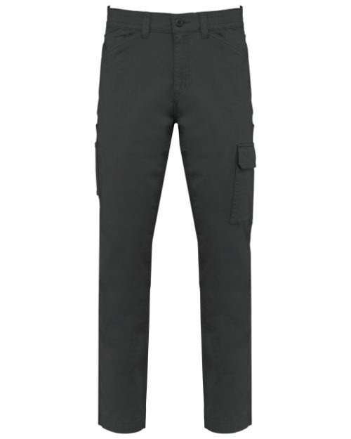 Unisex Cotton Stretch Trousers – Designed To Work in Dark Grey