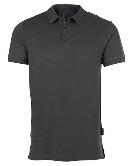 Men´s Luxury Stretch Polo – HRM in Dark Grey