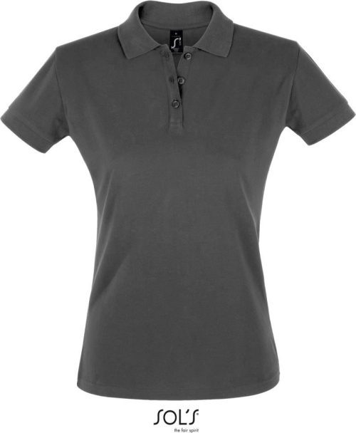 Damen Piqué Polo Perfect Women – SOL'S in Dark Grey