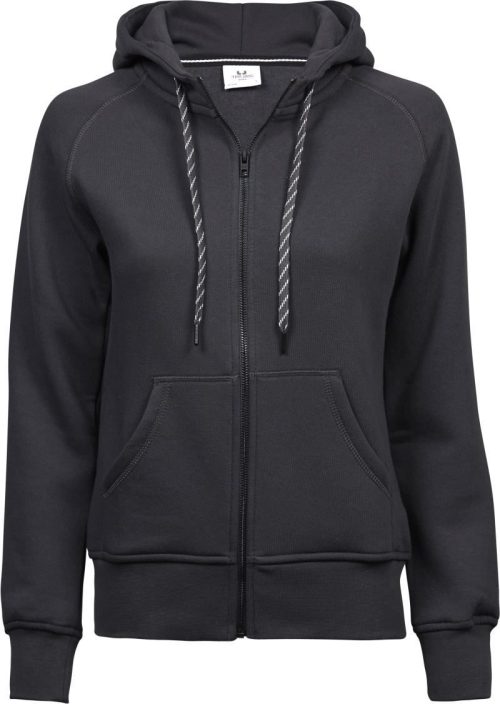 Damen Kapuzen Sweatjacke TJ 5436 – Tee Jays in Dark Grey