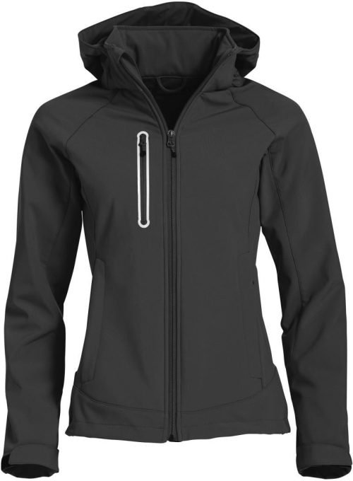Damen 3-Lagen Softshell Jacke Milford Jacket Women – Clique in Dark Grey