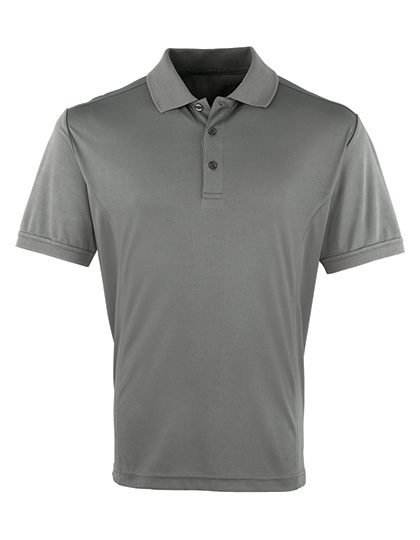 Men´s Coolchecker® Piqué Polo – Premier Workwear in Dark Grey (Ca. Pantone 431C)