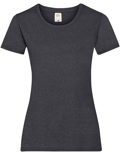 Ladies´ Valueweight T – Fruit of the Loom in Dark Grey Heather