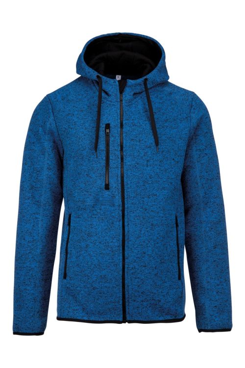 Men's Heather Hooded Jacket – Proact in Dark Grey Melange