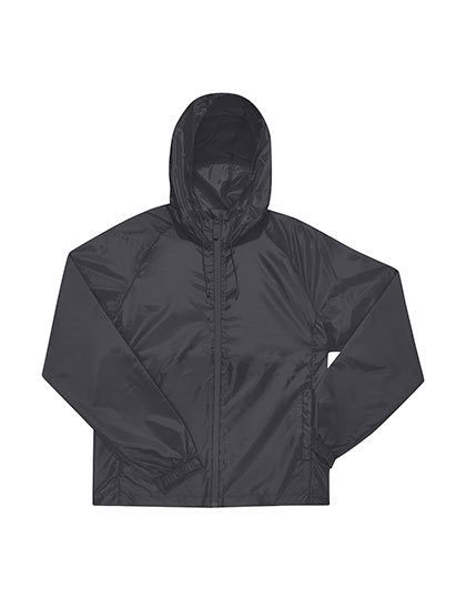 #Reset Lined Windbreaker – B&C BE INSPIRED in Dark Grey (Solid)