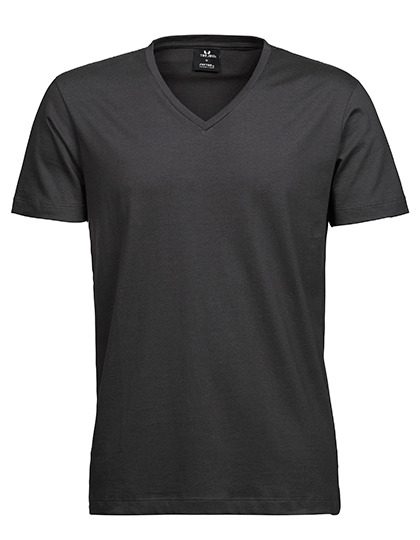 Fashion V-Neck Sof Tee – Tee Jays in Dark Grey (Solid)