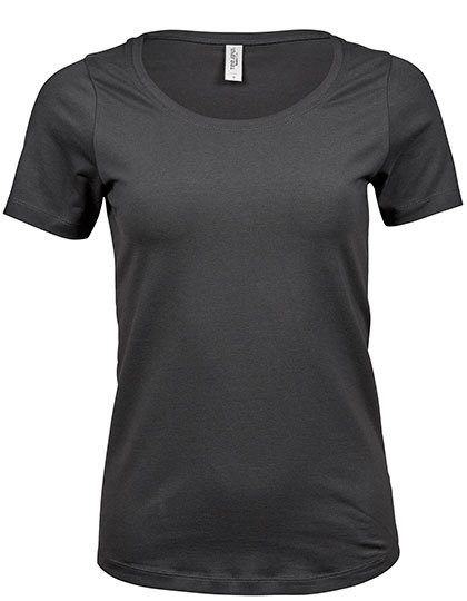 Women´s Stretch Tee – Tee Jays in Dark Grey (Solid)