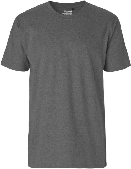Schweres Herren Bio T-Shirt O 60001 – Neutral in Dark Heather