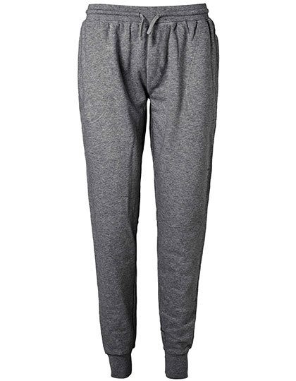 Sweatpants With Cuff And Zip Pocket – Neutral in Dark Heather
