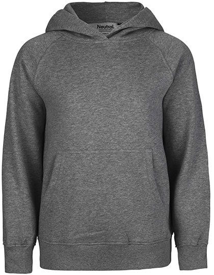 Kinder Bio Kapuzen Sweater O 13101 – Neutral in Dark Heather