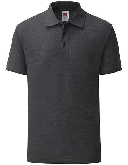 65/35 Piqué Polo – Fruit of the Loom in Dark Heather Grey
