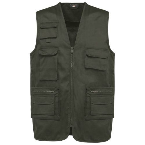 Gefütterte Unisex-Weste aus  Baumwollpolyester WK609 – WK in Dark Khaki