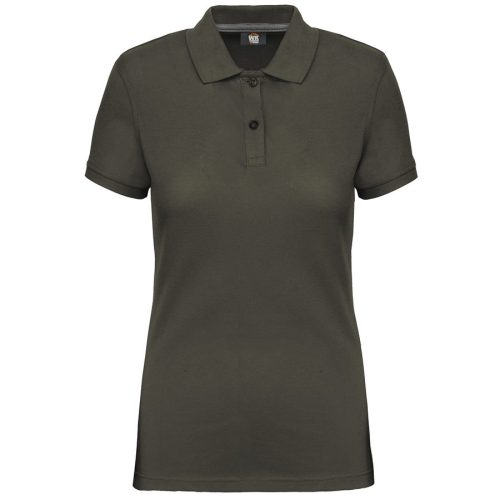 Schweres Damen Workwear Piqué Polo WK 275 – WK in Dark Khaki