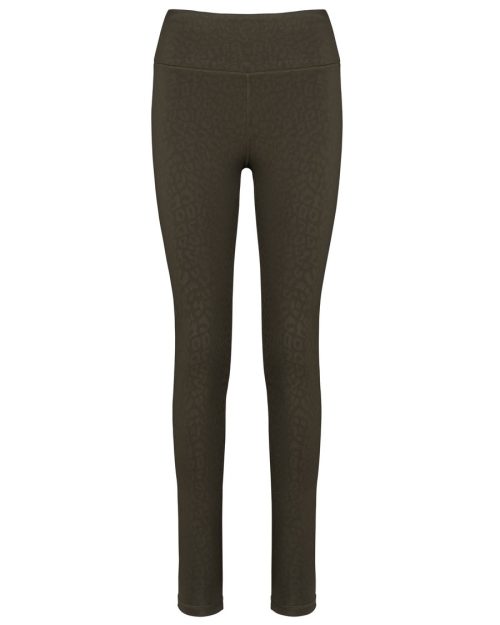 Damen-Legging PA1015 – Proact in Dark Khaki Leopard