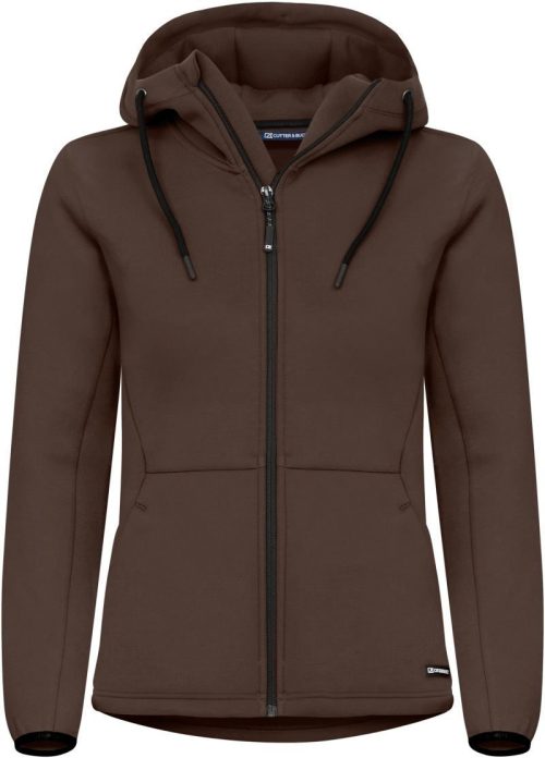 Damen Kapuzen Sweatjacke Pemberton Jacket Women – Cutter & Buck in Dark Mocca