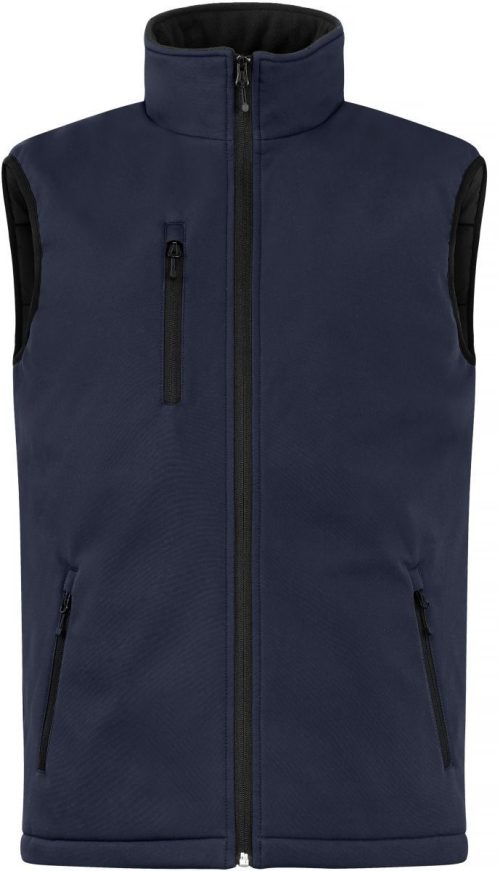 Wattierte Herren Softshell Weste Padded Softshell Vest Men – Clique in Dark Navy