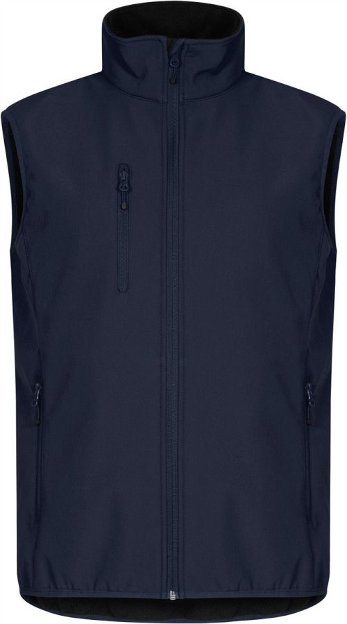 Herren 3-Lagen Softshell Bodywarmer Classic Softshell Vest M – Clique in Dark Navy