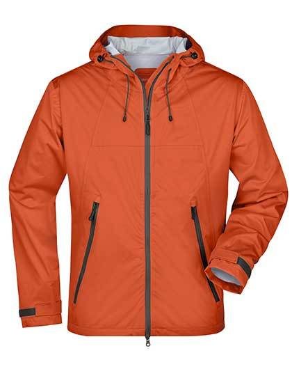 Herren 3-Lagen Softshell Jacke JN 1098 – Daiber in Dark Orange/Iron Grey