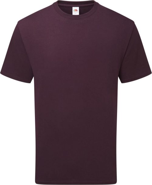 Schweres Bio T-Shirt Pure Cotton T – Fruit of the Loom in Dark Plum