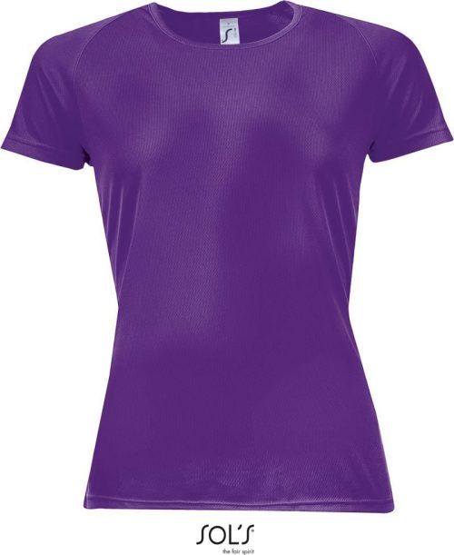 Damen Raglan Sport Shirt Sporty Women – SOL'S in Dark Purple
