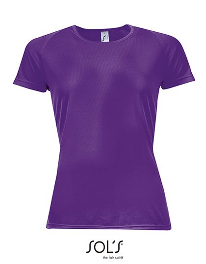 Women´s Raglan Sleeves T Sporty – SOL´S in Dark Purple