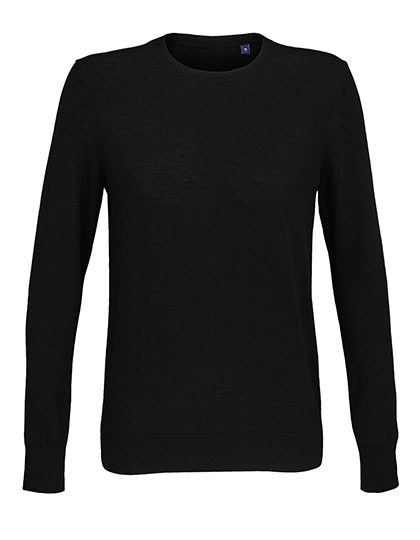 Women´s Round-Neck Sweater Stuart – NEOBLU in Deep Black