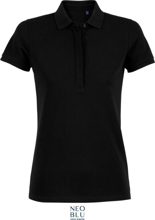 Damen Piqué Polo Owen Women – NEOBLU in Deep Black