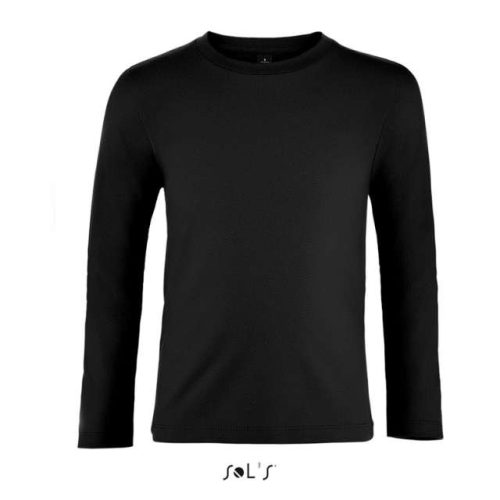 Sol's Imperial Lsl Kids' - Long Sleeve T-Shirt – SOL'S in Deep Black