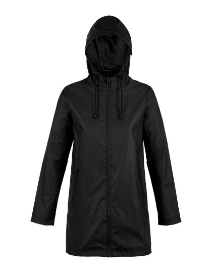 Women´s Wax Parka Antoine – NEOBLU in Deep Black