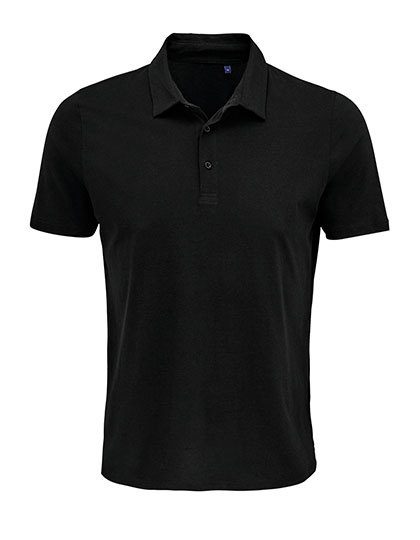 Men´s Jersey Polo Shirt Octave – NEOBLU in Deep Black
