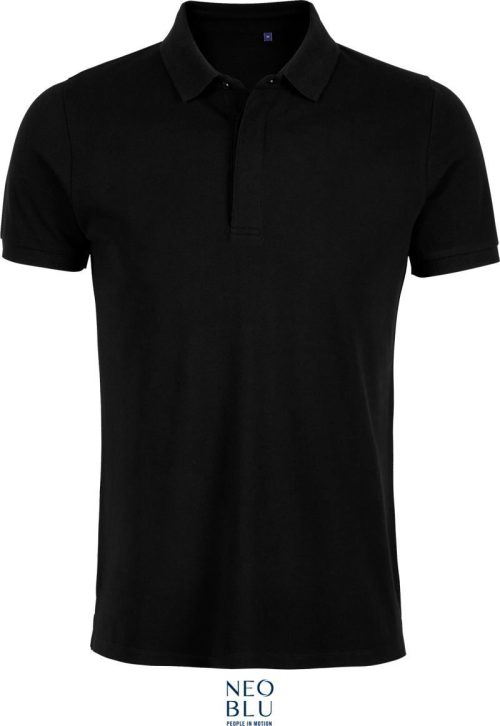 Herren Piqué Polo Owen Men – NEOBLU in Deep Black
